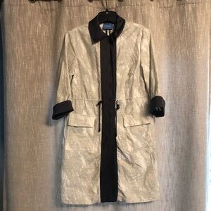 NWOT Simply Vera Zip Up Canvas Utility Jacket, Grey - Size S